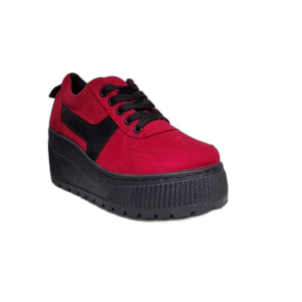 zapatilla plataforma rojo 290 - Pastik.cl