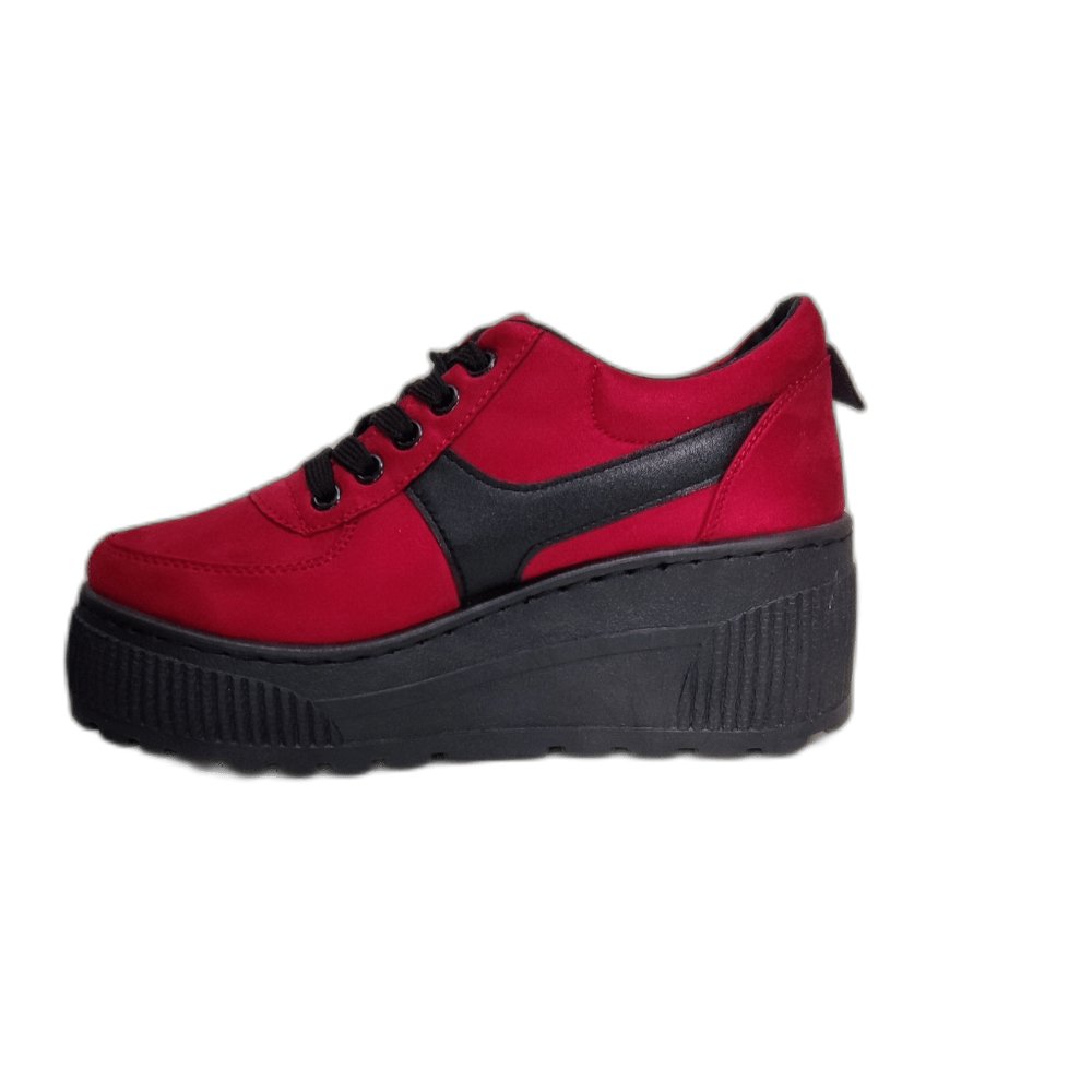 zapatilla plataforma rojo 290 - Pastik.cl