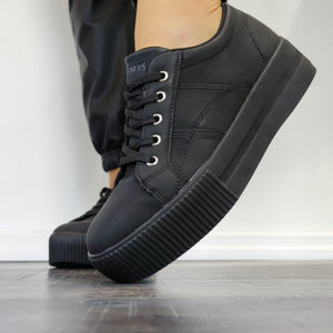 Zapatilla Rafa Negro - MININAS - Pastik.cl