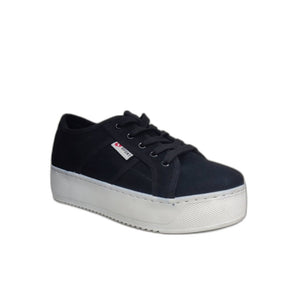 Zapatillas Mujer Plataforma negro gamuza - Pastik.cl